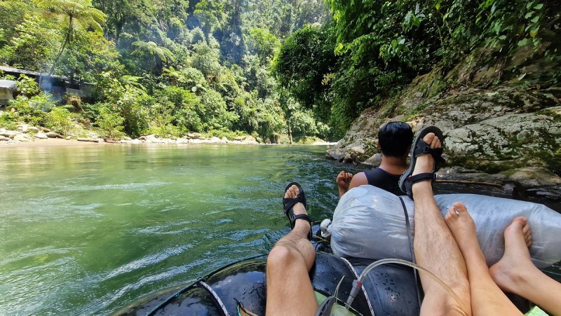 Sumatra Tour Itinerary Bukit Lawang Tubing